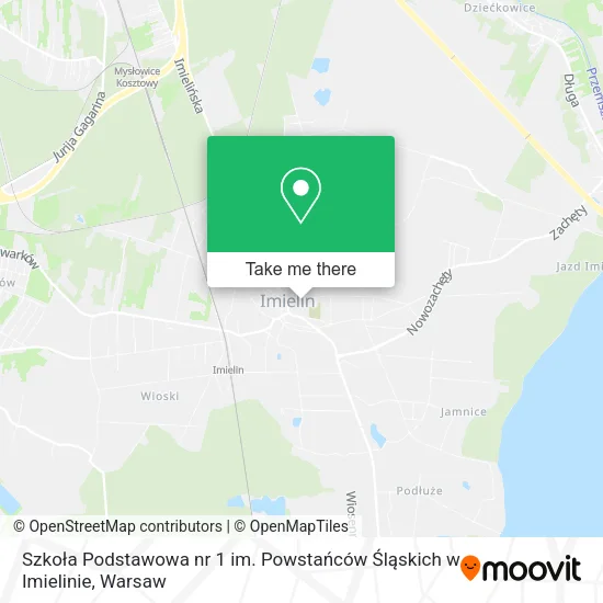 Szkoła Podstawowa nr 1 im. Powstańców Śląskich w Imielinie map