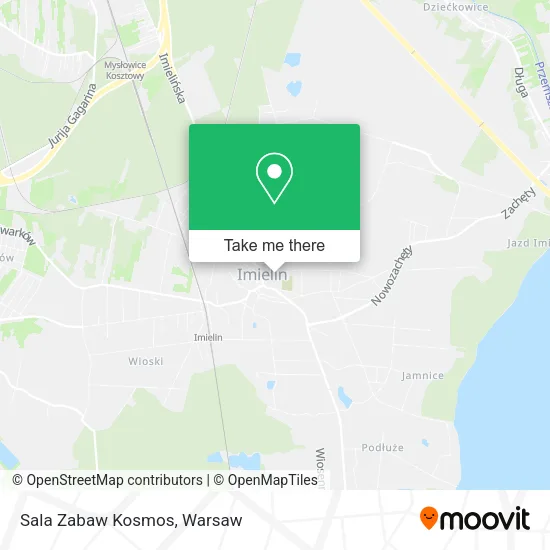 Sala Zabaw Kosmos map