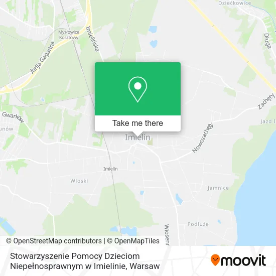 Карта Stowarzyszenie Pomocy Dzieciom Niepełnosprawnym w Imielinie