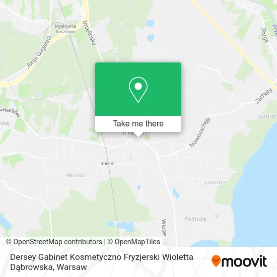 Карта Dersey Gabinet Kosmetyczno Fryzjerski Wioletta Dąbrowska