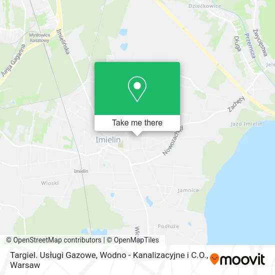 Карта Targiel. Usługi Gazowe, Wodno - Kanalizacyjne i C.O.