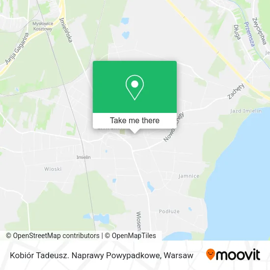 Карта Kobiór Tadeusz. Naprawy Powypadkowe