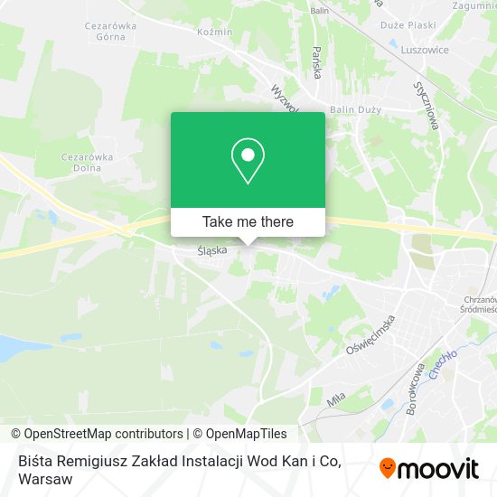 Biśta Remigiusz Zakład Instalacji Wod Kan i Co map