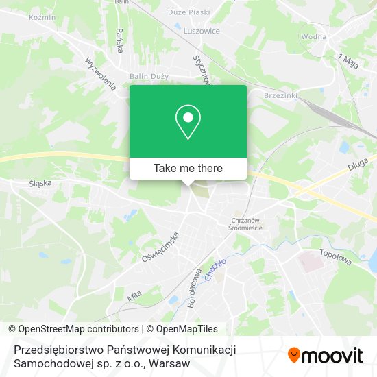 Карта Przedsiębiorstwo Państwowej Komunikacji Samochodowej sp. z o.o.