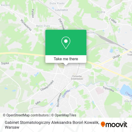 Gabinet Stomatologiczny Aleksandra Boroń Kowalik map