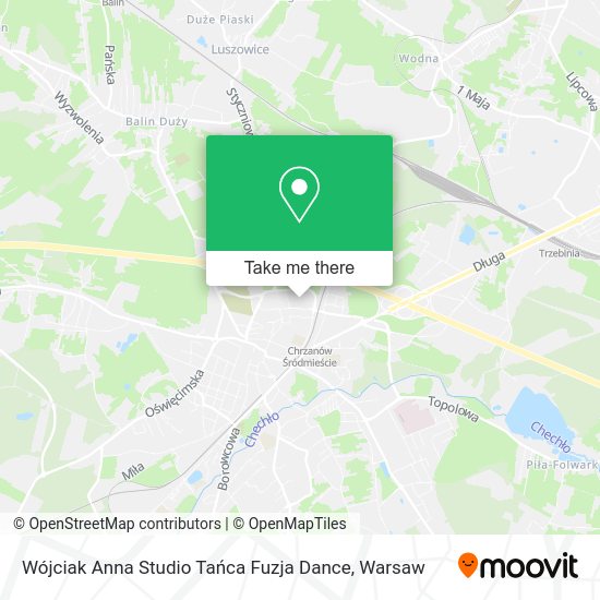 Wójciak Anna Studio Tańca Fuzja Dance map