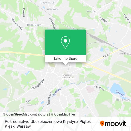 Pośrednictwo Ubezpieczeniowe Krystyna Piątek Klęsk map