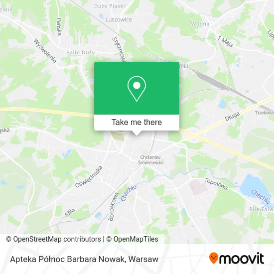 Apteka Północ Barbara Nowak map