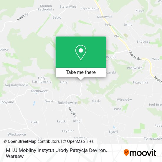 M.i.U Mobilny Instytut Urody Patrycja Deviron map