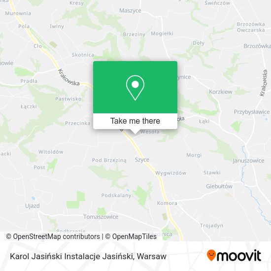 Karol Jasiński Instalacje Jasiński map