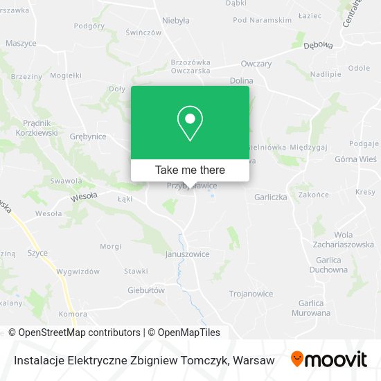 Карта Instalacje Elektryczne Zbigniew Tomczyk