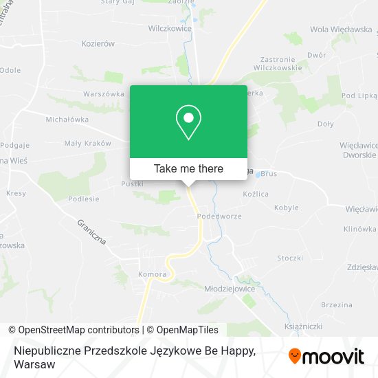 Niepubliczne Przedszkole Językowe Be Happy map