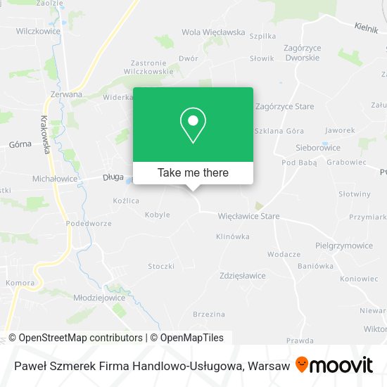 Paweł Szmerek Firma Handlowo-Usługowa map