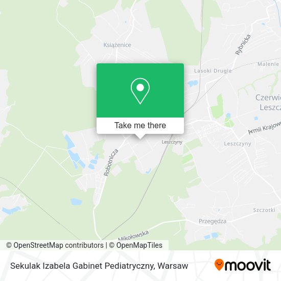 Sekulak Izabela Gabinet Pediatryczny map