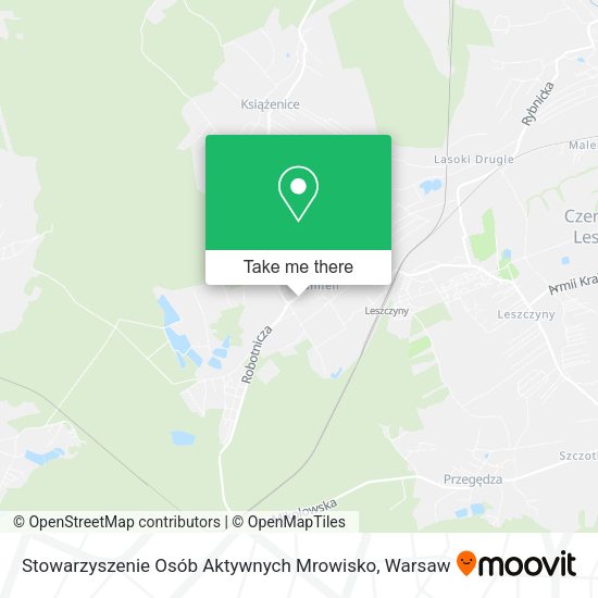 Stowarzyszenie Osób Aktywnych Mrowisko map