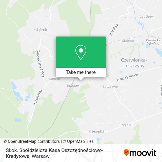 Skok. Spółdzielcza Kasa Oszczędnościowo-Kredytowa map