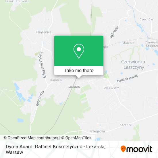 Dyrda Adam. Gabinet Kosmetyczno - Lekarski map