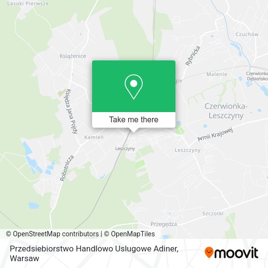 Przedsiebiorstwo Handlowo Uslugowe Adiner map