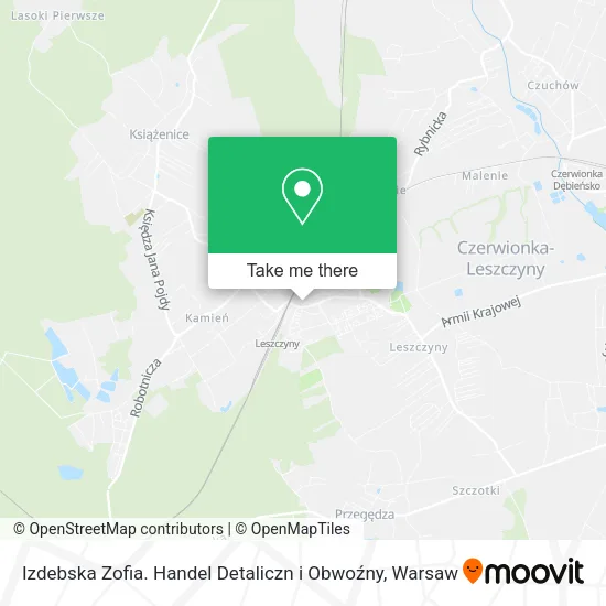 Карта Izdebska Zofia. Handel Detaliczn i Obwoźny