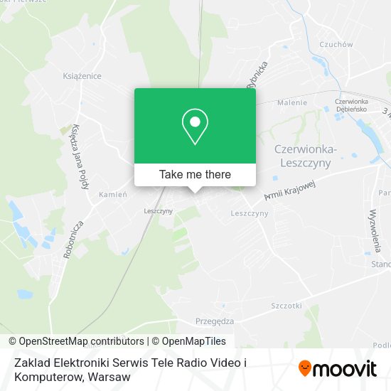 Zaklad Elektroniki Serwis Tele Radio Video i Komputerow map