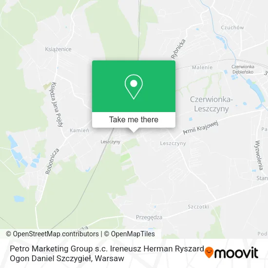 Petro Marketing Group s.c. Ireneusz Herman Ryszard Ogon Daniel Szczygieł map