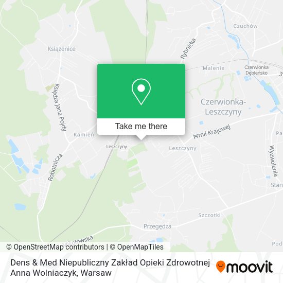 Dens & Med Niepubliczny Zakład Opieki Zdrowotnej Anna Wolniaczyk map