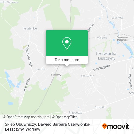 Sklep Obuwniczy. Dawiec Barbara Czerwionka-Leszczyny map