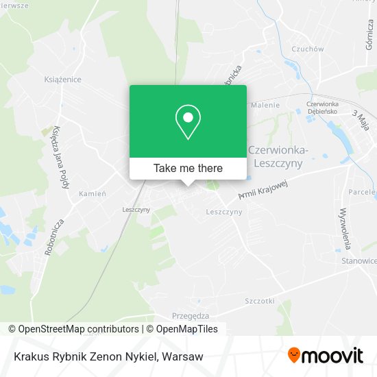 Krakus Rybnik Zenon Nykiel map