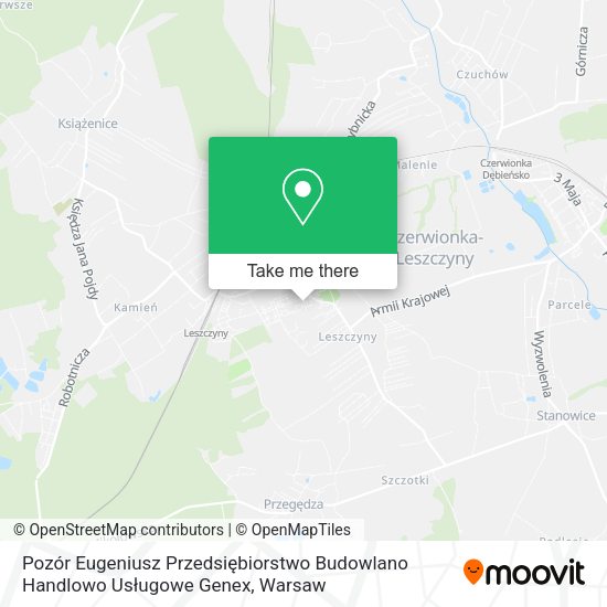 Pozór Eugeniusz Przedsiębiorstwo Budowlano Handlowo Usługowe Genex map