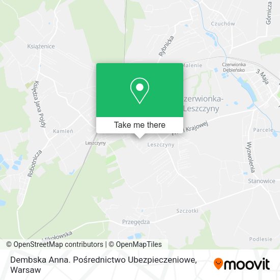 Dembska Anna. Pośrednictwo Ubezpieczeniowe map