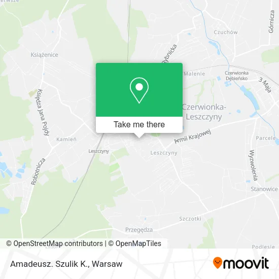 Карта Amadeusz. Szulik K.