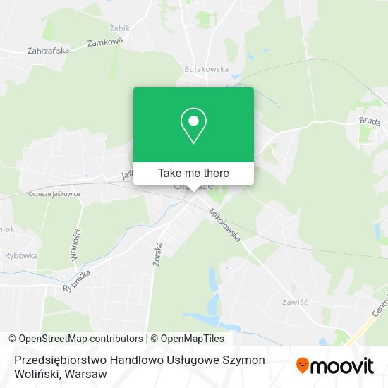 Przedsiębiorstwo Handlowo Usługowe Szymon Woliński map