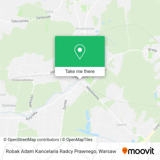 Карта Robak Adam Kancelaria Radcy Prawnego