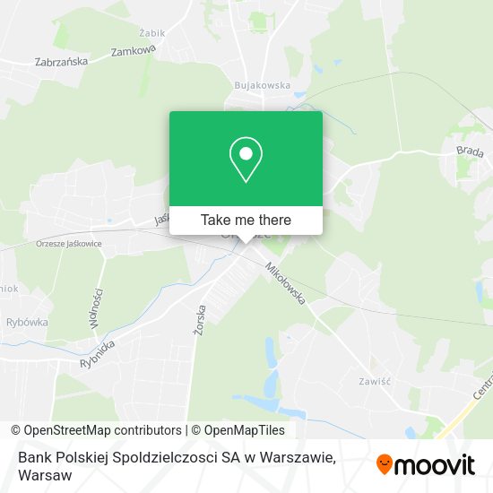 Bank Polskiej Spoldzielczosci SA w Warszawie map