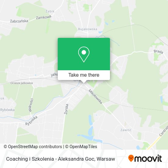 Coaching i Szkolenia - Aleksandra Goc map