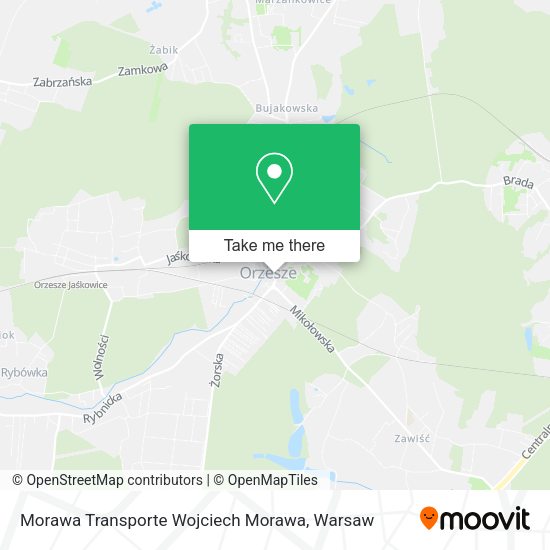 Morawa Transporte Wojciech Morawa map