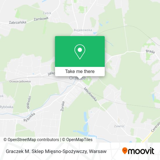 Карта Graczek M. Sklep Mięsno-Spożywczy