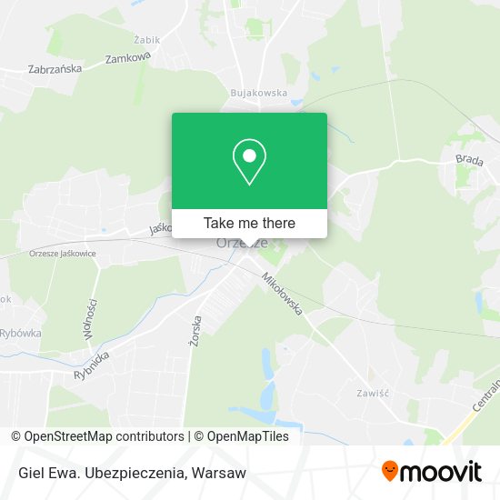 Giel Ewa. Ubezpieczenia map