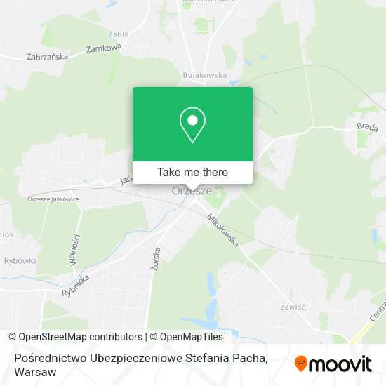 Pośrednictwo Ubezpieczeniowe Stefania Pacha map