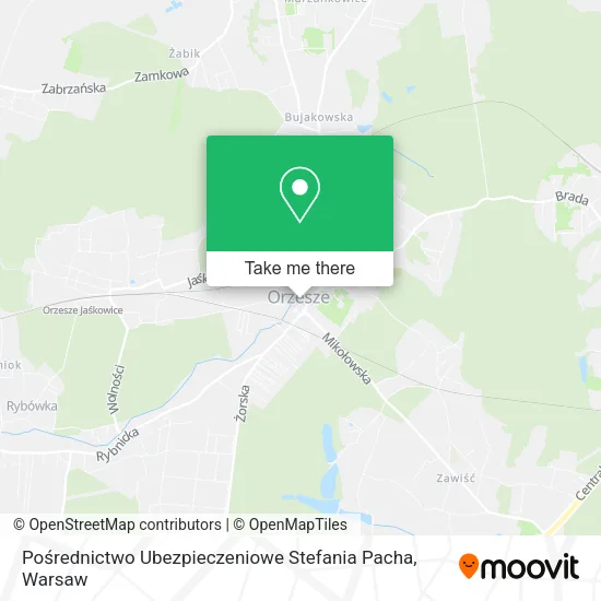Карта Pośrednictwo Ubezpieczeniowe Stefania Pacha