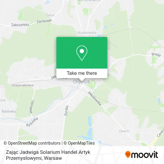 Карта Zając Jadwiga Solarium Handel Artyk Przemysłowymi