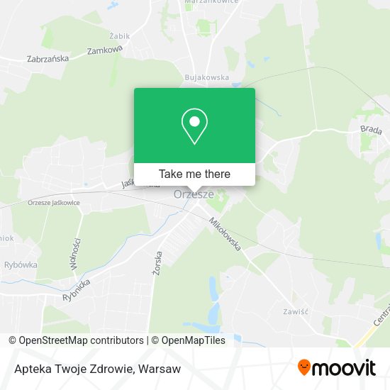 Apteka Twoje Zdrowie map