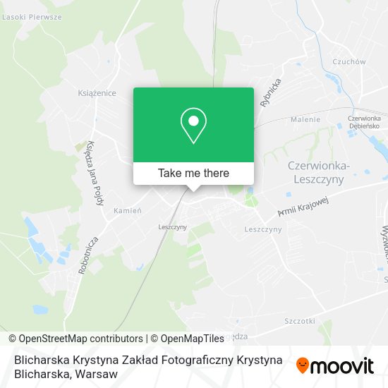 Blicharska Krystyna Zakład Fotograficzny Krystyna Blicharska map