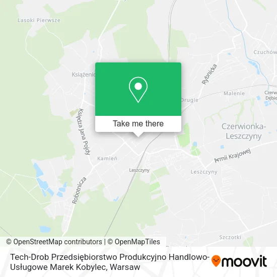 Tech-Drob Przedsiębiorstwo Produkcyjno Handlowo-Usługowe Marek Kobylec map