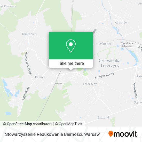 Stowarzyszenie Redukowania Bierności map