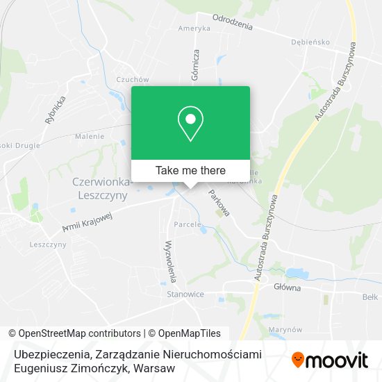 Ubezpieczenia, Zarządzanie Nieruchomościami Eugeniusz Zimończyk map