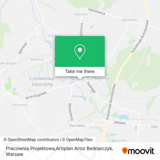 Pracownia Projektowa,Artiplan Artur Bednarczyk map