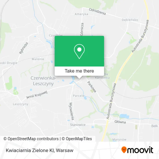 Карта Kwiaciarnia Zielone Kl