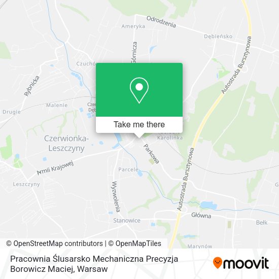 Pracownia Ślusarsko Mechaniczna Precyzja Borowicz Maciej map