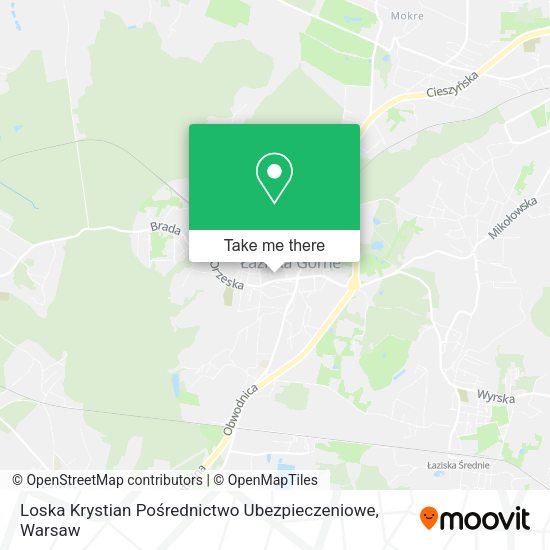 Loska Krystian Pośrednictwo Ubezpieczeniowe map